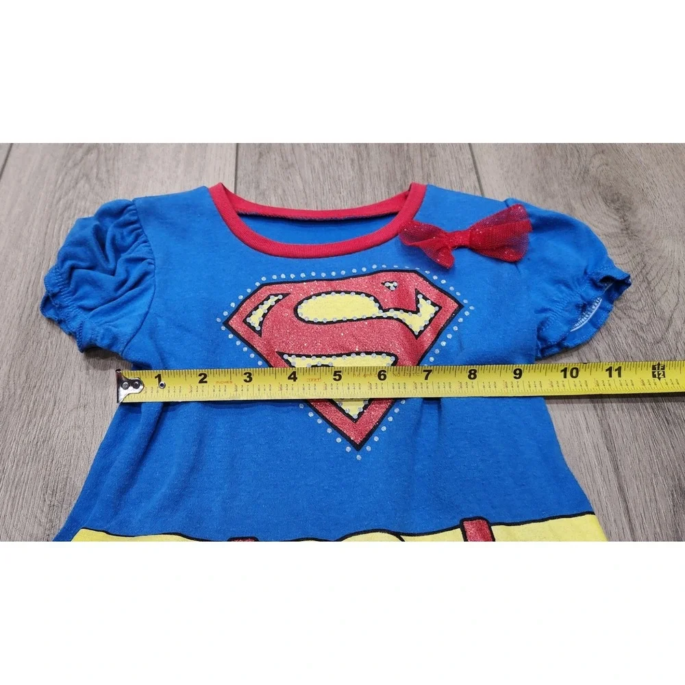 DC Comics Super Tutu Girl Dress Up Halloween Costume With Red Cape Size 4T